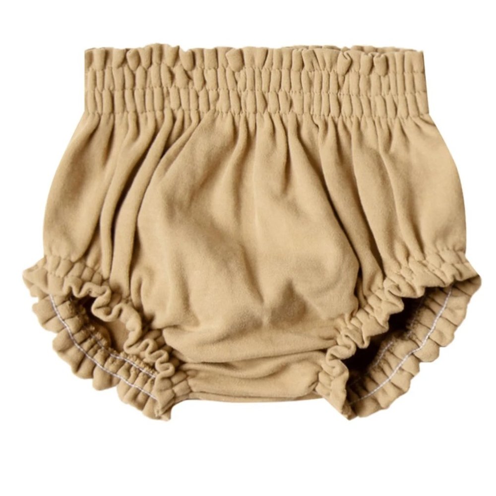 Quincy Mae Honey Gathered Bloomers - 18-24 months